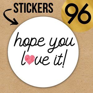 96 Posh Packaging Sticker Labels 2" Round Poshmark